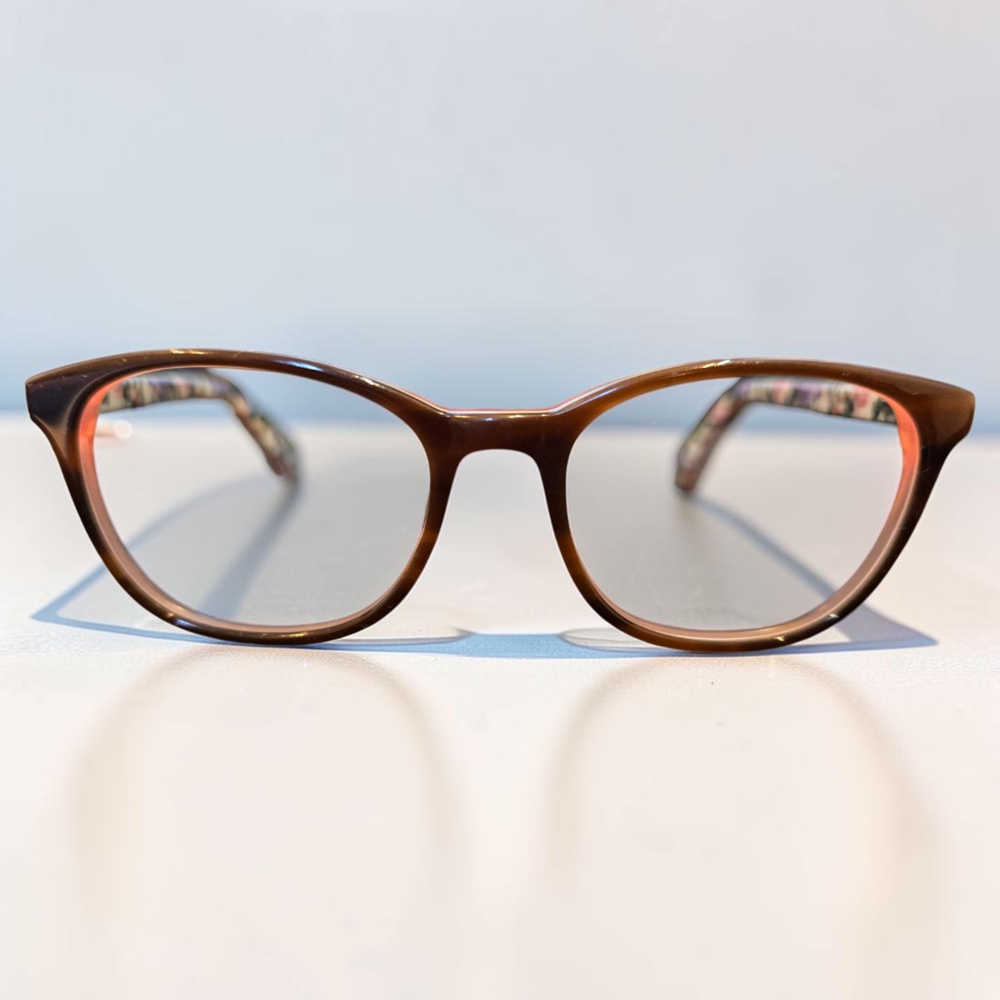 Ted Baker Jeya Floral Temple Square Acetate Glasses Tortoiseshell 51 16 140