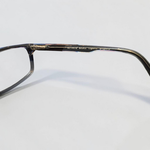 Botaniq Bold Rectangle Glasses Translucent Grey Blue 54-16-145