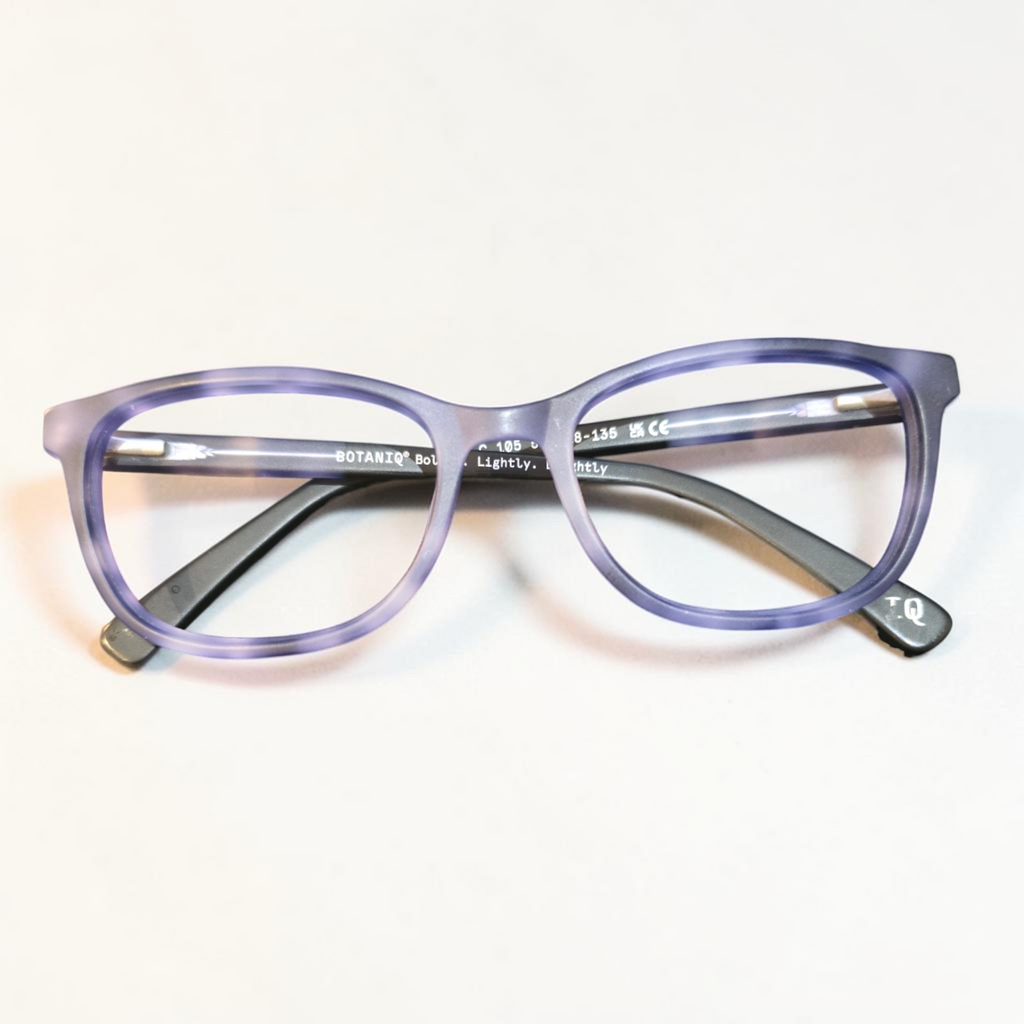 Botaniq BIO 1004 Purple Tortoiseshell Round Bio-Acetate Frames
