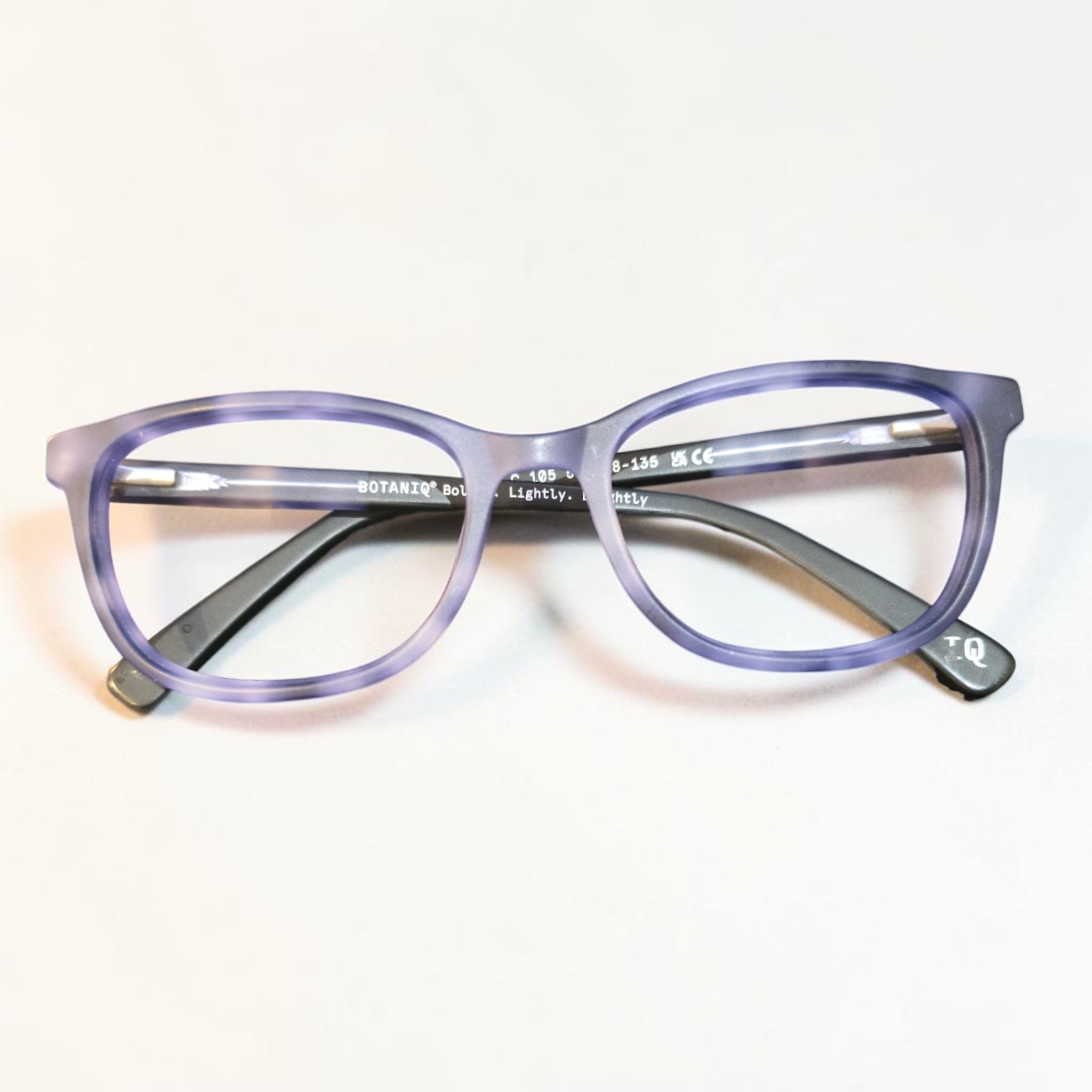 Botaniq BIO 1004 Purple Tortoiseshell Round Bio-Acetate Frames