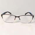 Ted Baker Cory 4246 Half Rim Rectangle Glasses Gunmetal Tortoise