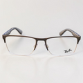 Ray-Ban RB6335 Half-Rim Rectangle Glasses Gunmetal 54mm