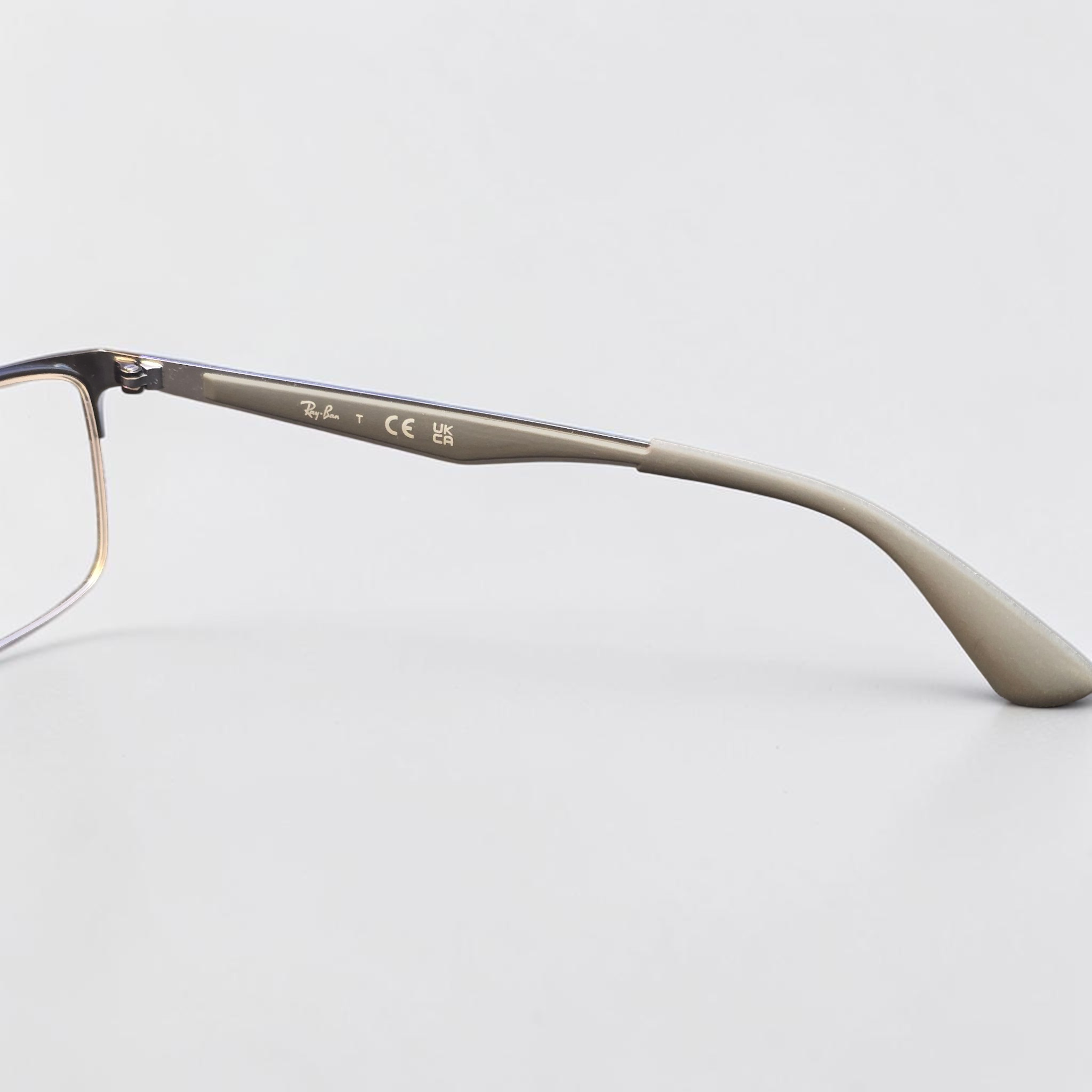 Ray-Ban RB6335 Half-Rim Rectangle Glasses Gunmetal 54mm