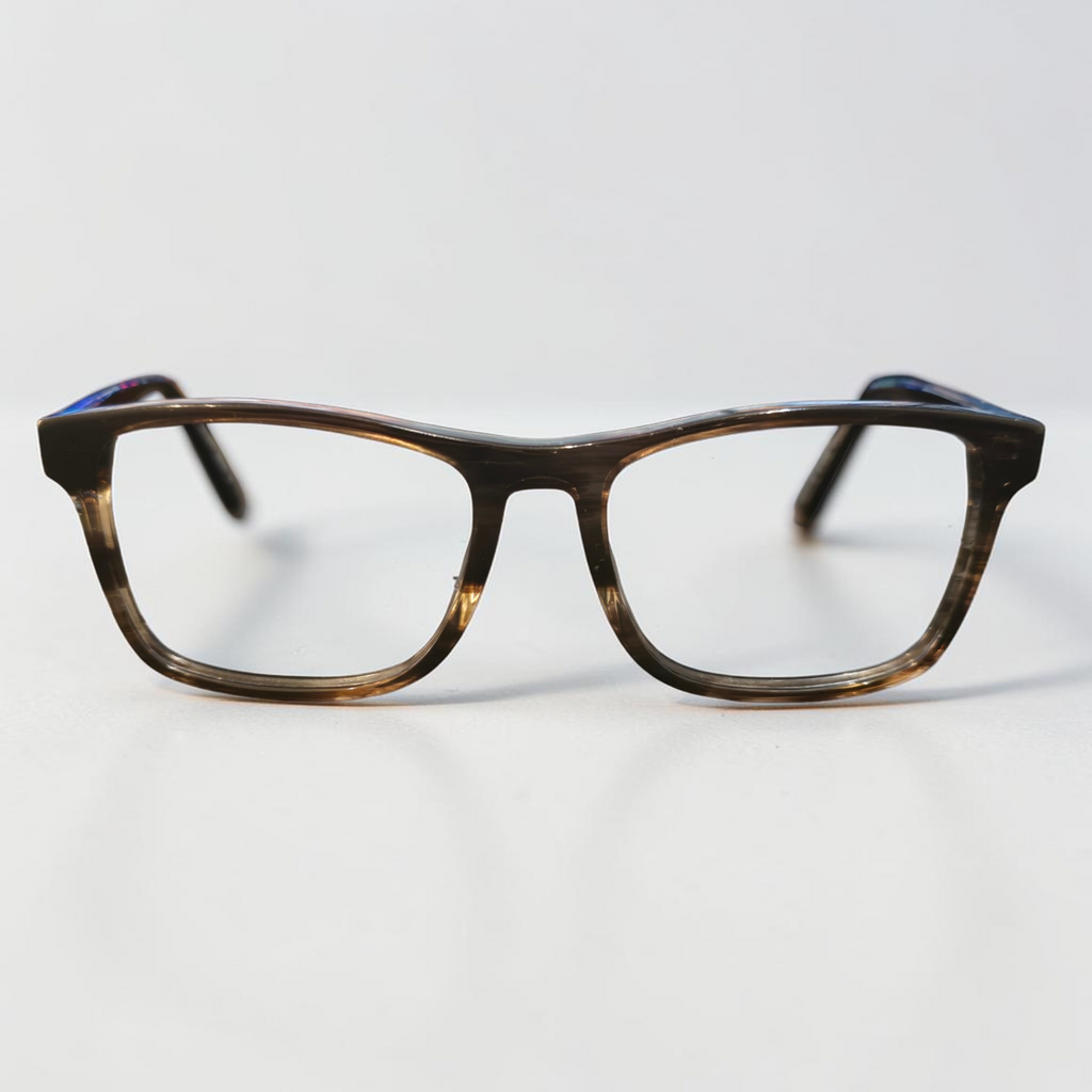 Persol JB Palais Rectangle Acetate Frames Grey Tortoiseshell 54mm
