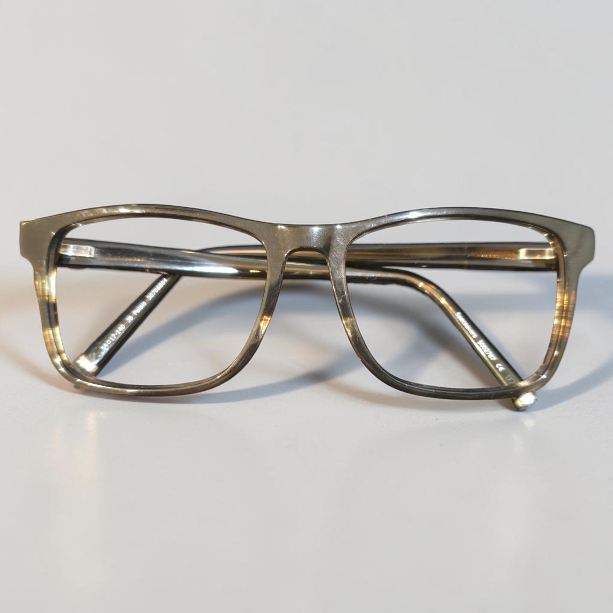 Persol JB Palais Rectangle Acetate Frames Grey Tortoiseshell 54mm