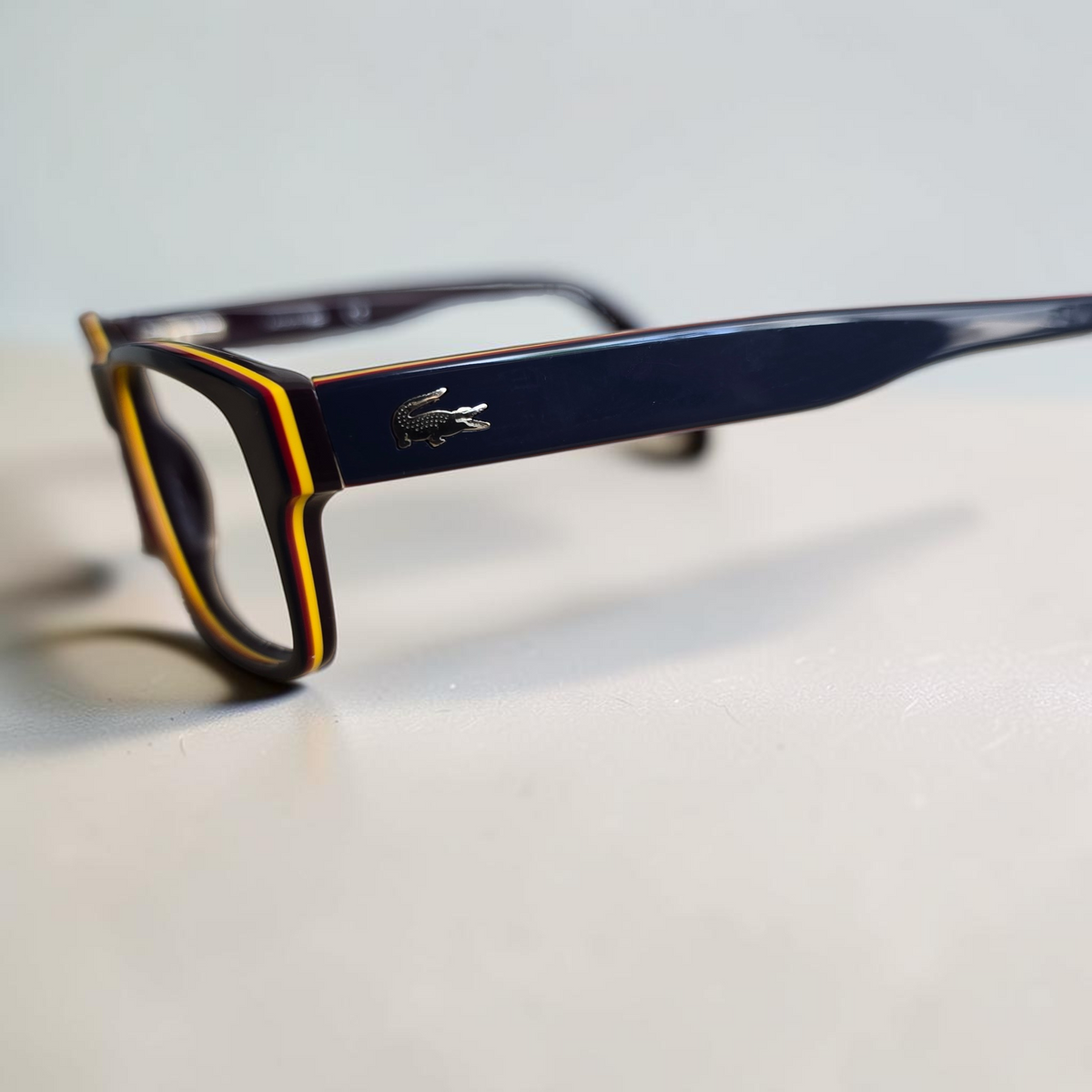 Lacoste L2705 Navy Rectangle Acetate Eyeglass Frames 53-17-140