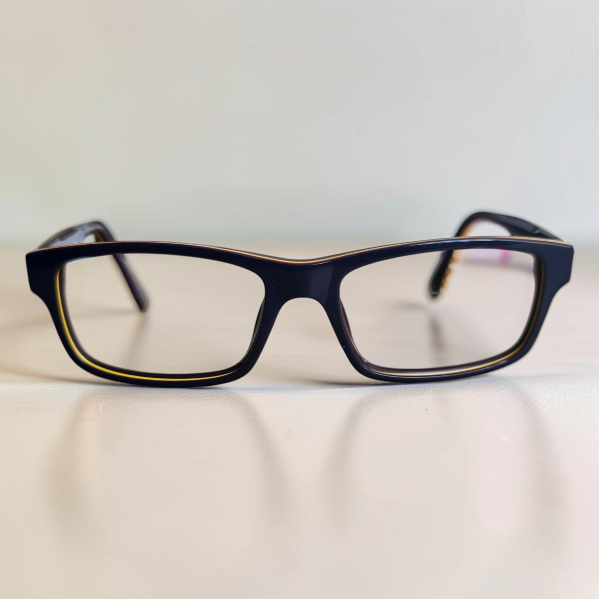 Lacoste L2705 Navy Rectangle Acetate Eyeglass Frames 53-17-140