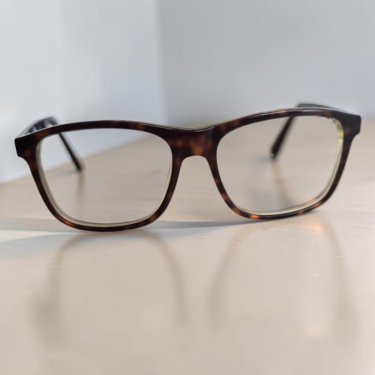 Barbour Tortoiseshell Rectangle Acetate Eyeglasses 56-17-145