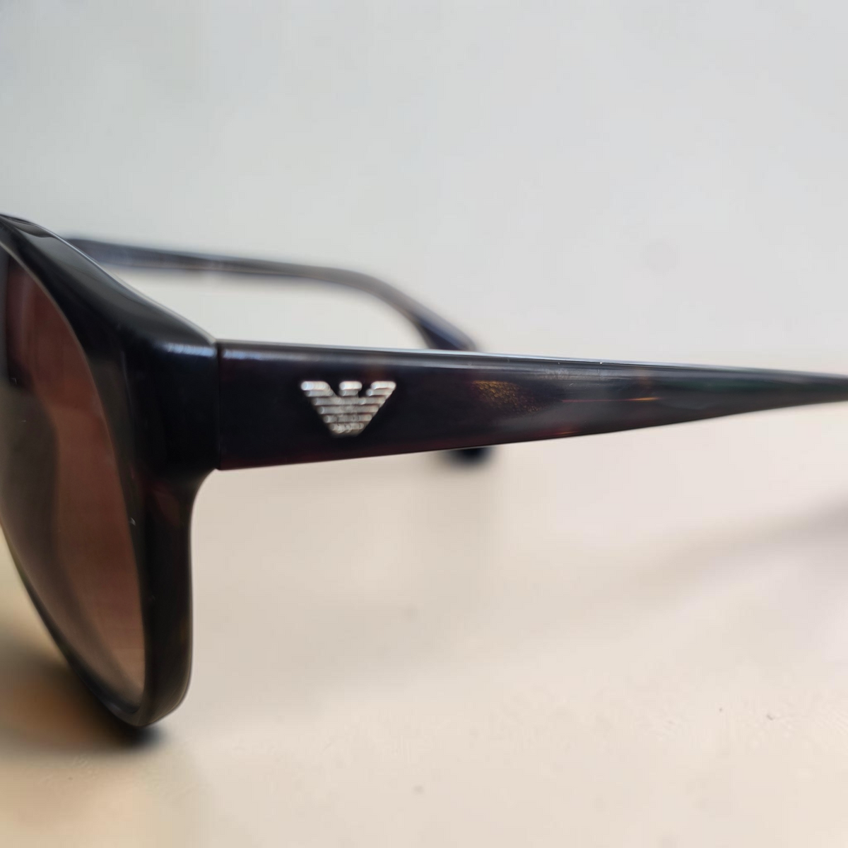 Emporio Armani EA9616/S Oversized Round Tortoiseshell Sunglasses No Prescription