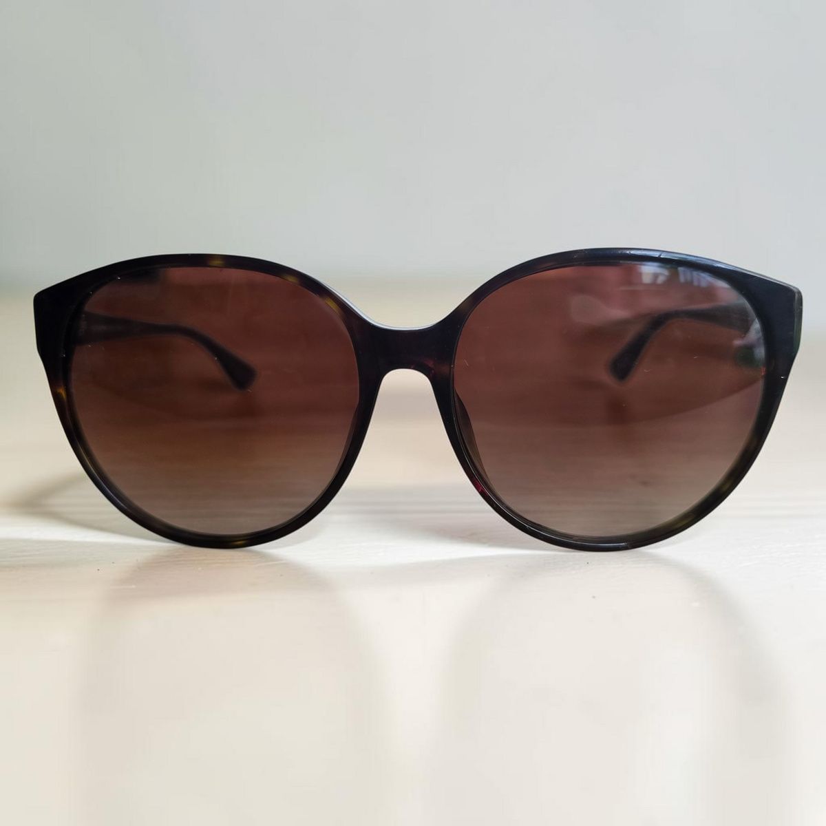 Emporio Armani EA9616/S Oversized Round Tortoiseshell Sunglasses No Prescription