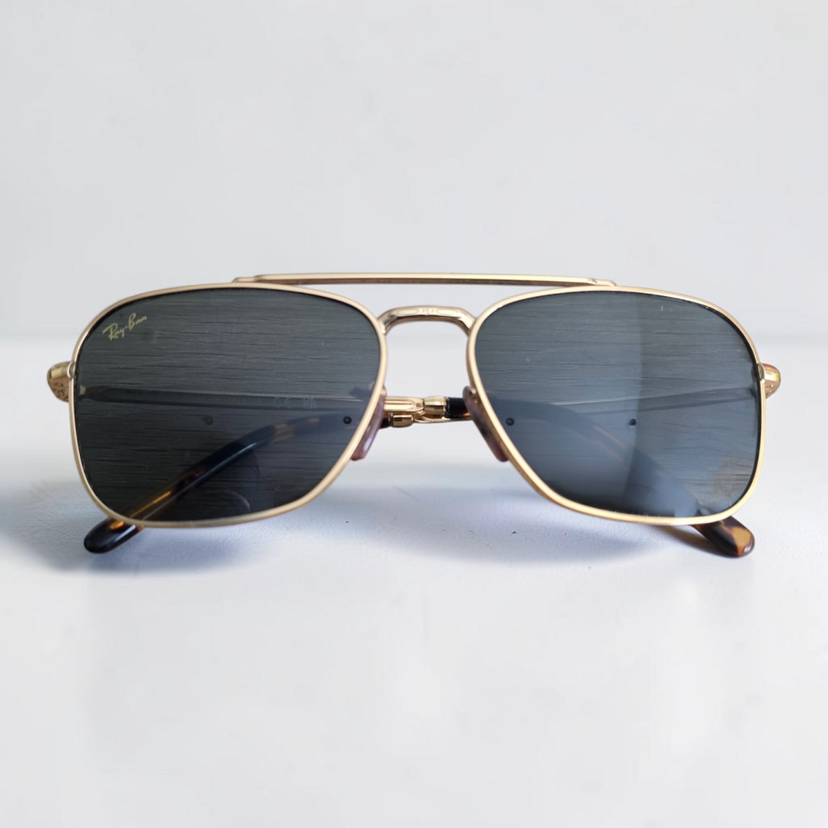 Ray-Ban RB3636 New Caravan Gold Aviator Sunglasses Non Prescription