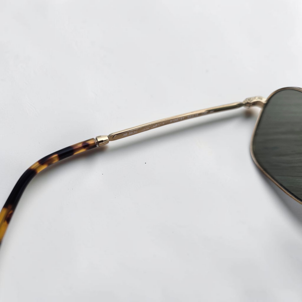 Ray-Ban RB3636 New Caravan Gold Aviator Sunglasses Non Prescription