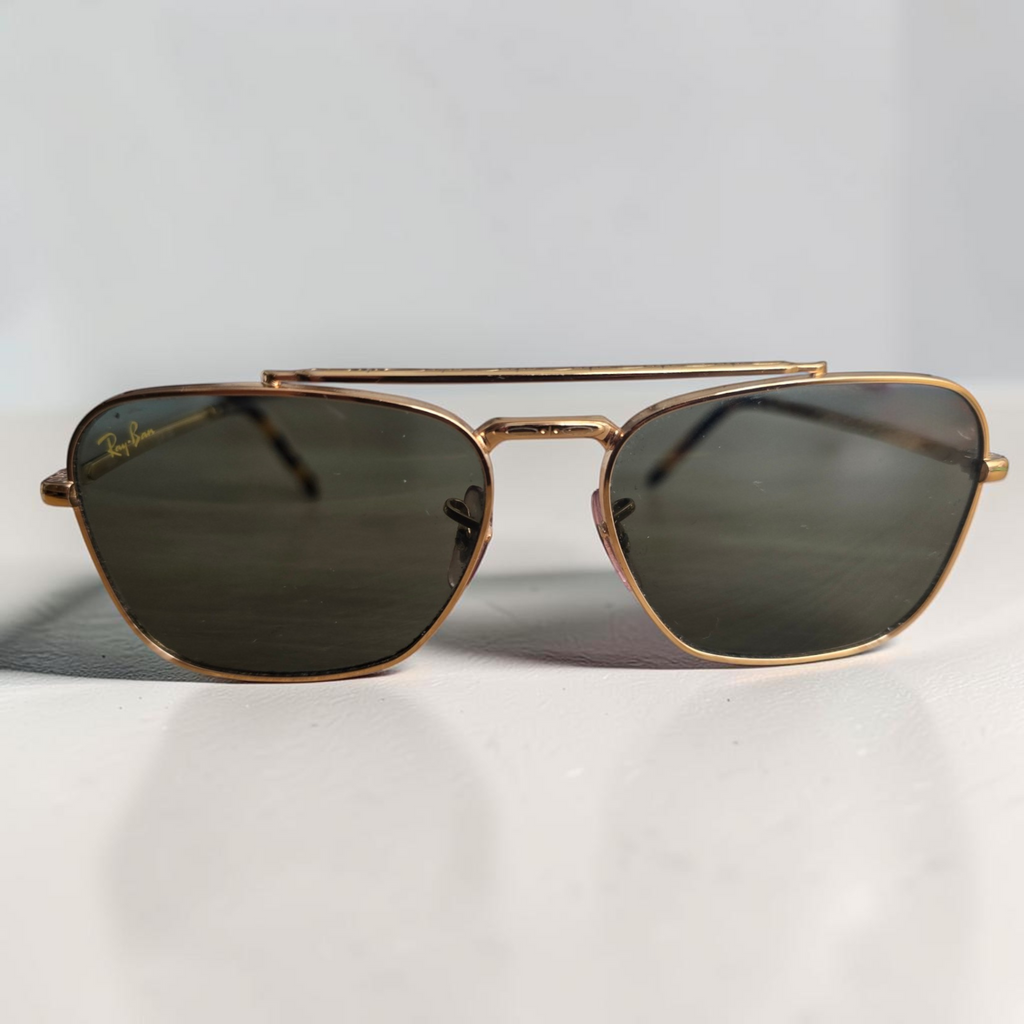 Ray-Ban RB3636 New Caravan Gold Aviator Sunglasses Non Prescription