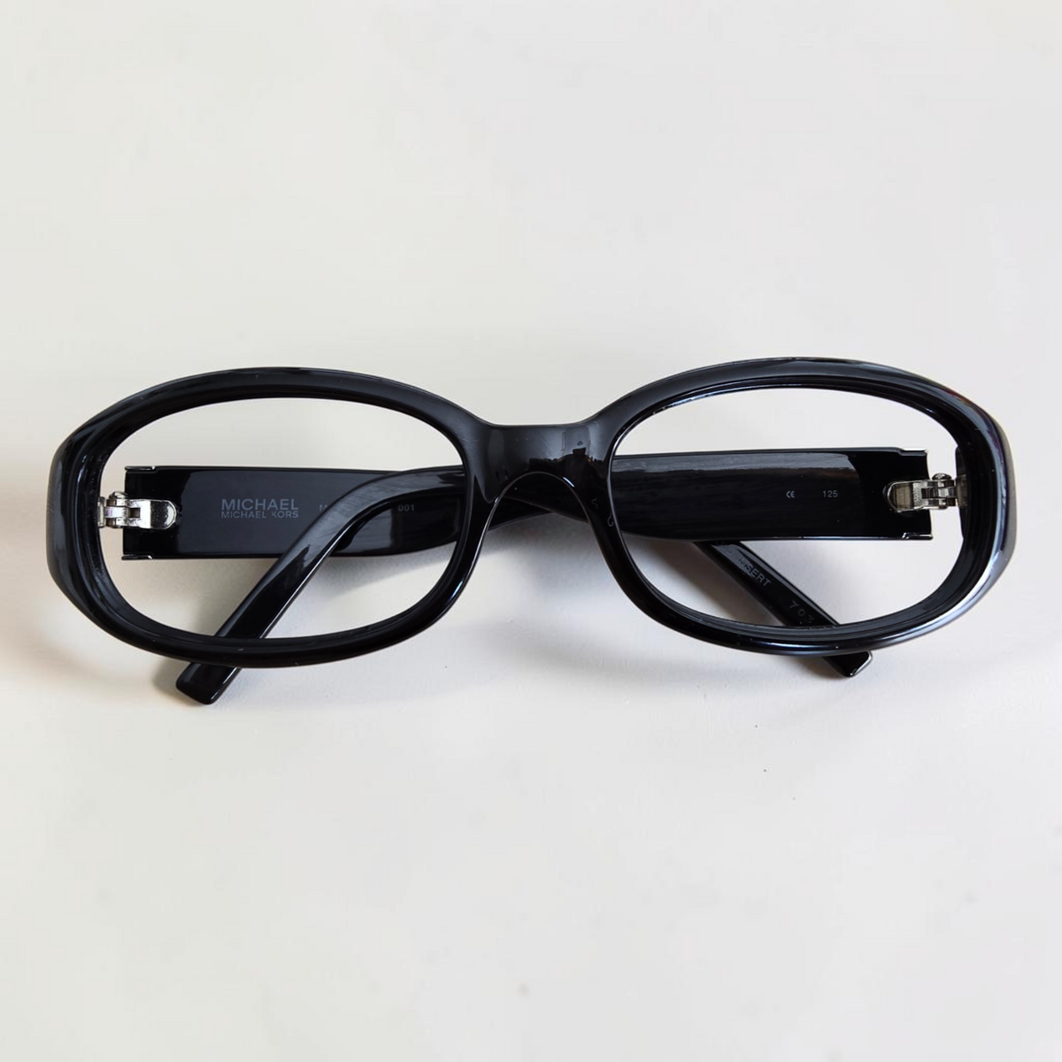 Michael Kors M2629SRX Gloss Black Oval Acetate Frames